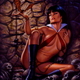 Illustration for article titled The Loveliness That Will Not Die: Sexy Vampire Pin-Up Art